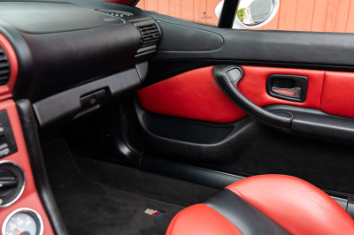 2001 BMW M Roadster in Titanium Silver Metallic over Imola Red & Black Nappa