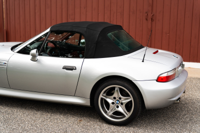 2001 BMW M Roadster in Titanium Silver Metallic over Imola Red & Black Nappa