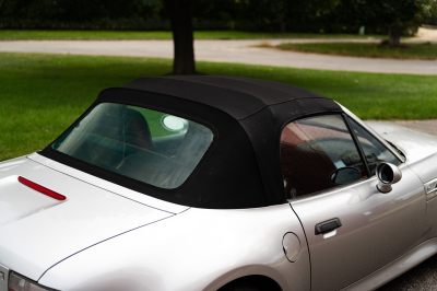 2001 BMW M Roadster in Titanium Silver Metallic over Imola Red & Black Nappa