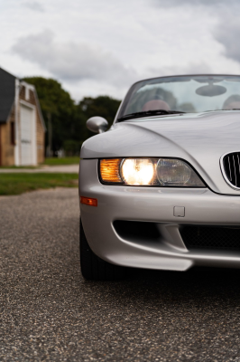 2001 BMW M Roadster in Titanium Silver Metallic over Imola Red & Black Nappa