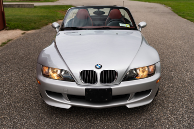 2001 BMW M Roadster in Titanium Silver Metallic over Imola Red & Black Nappa