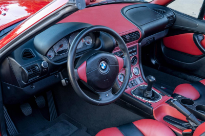 2001 BMW M Roadster in Imola Red 2 over Imola Red & Black Nappa