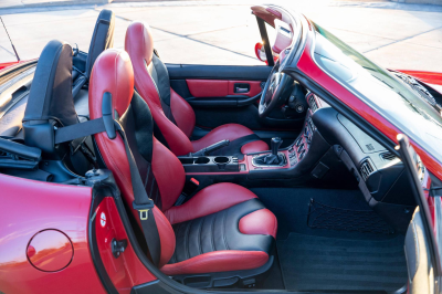2001 BMW M Roadster in Imola Red 2 over Imola Red & Black Nappa