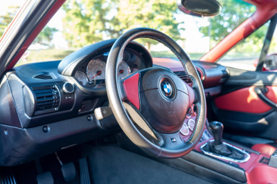 2001 BMW M Roadster in Imola Red 2 over Imola Red & Black Nappa