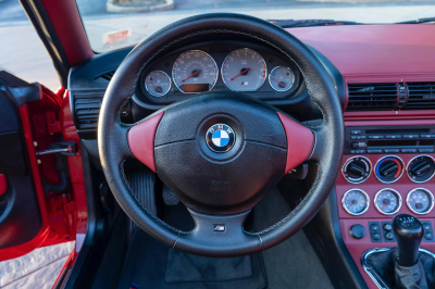 2001 BMW M Roadster in Imola Red 2 over Imola Red & Black Nappa