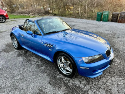 2001 BMW M Roadster in Estoril Blue Metallic over Estoril Blue & Black Nappa