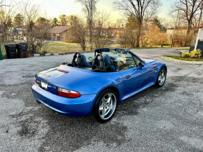2001 BMW M Roadster in Estoril Blue Metallic over Estoril Blue & Black Nappa