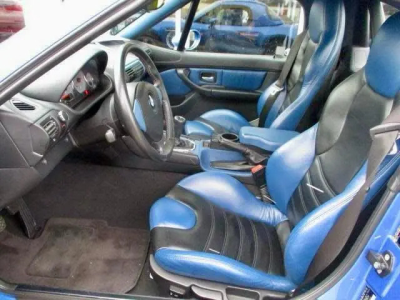 2001 BMW M Roadster in Estoril Blue Metallic over Estoril Blue & Black Nappa