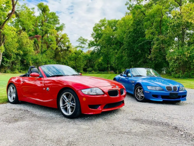 2001 BMW M Roadster in Estoril Blue Metallic over Estoril Blue & Black Nappa