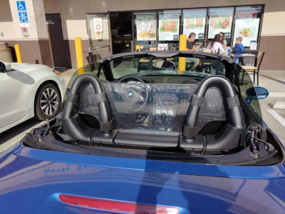 2001 BMW M Roadster in Estoril Blue Metallic over Black Nappa