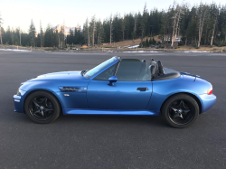 2001 BMW M Roadster in Estoril Blue Metallic over Black Nappa