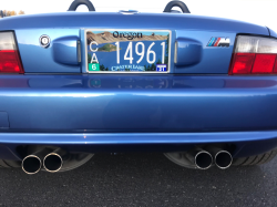 2001 BMW M Roadster in Estoril Blue Metallic over Black Nappa