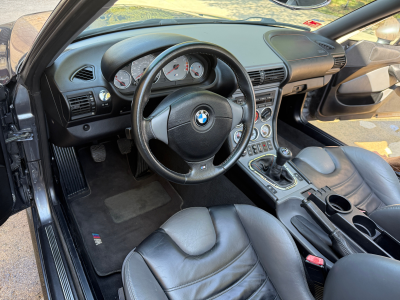 2001 BMW M Roadster in Steel Gray Metallic over Dark Gray & Black Nappa