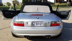 2001 BMW M Roadster in Titanium Silver Metallic over Dark Gray & Black Nappa