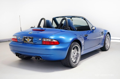2001 BMW M Roadster in Estoril Blue Metallic over Estoril Blue & Black Nappa