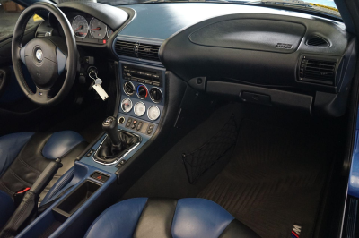 2001 BMW M Roadster in Estoril Blue Metallic over Estoril Blue & Black Nappa