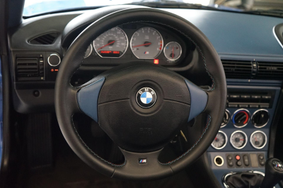 2001 BMW M Roadster in Estoril Blue Metallic over Estoril Blue & Black Nappa