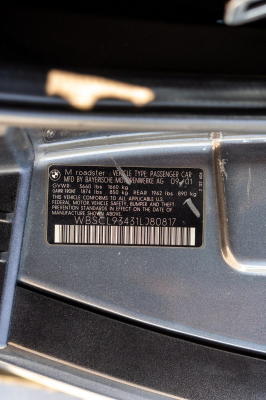 2001 BMW M Roadster in Steel Gray Metallic over Black Nappa
