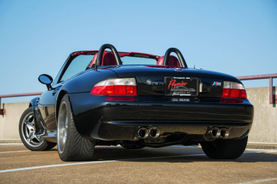 2001 BMW M Roadster in Black Sapphire Metallic over Imola Red & Black Nappa