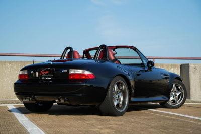 2001 BMW M Roadster in Black Sapphire Metallic over Imola Red & Black Nappa