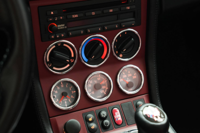 2001 BMW M Roadster in Black Sapphire Metallic over Imola Red & Black Nappa