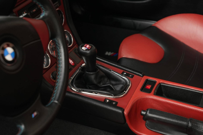 2001 BMW M Roadster in Black Sapphire Metallic over Imola Red & Black Nappa