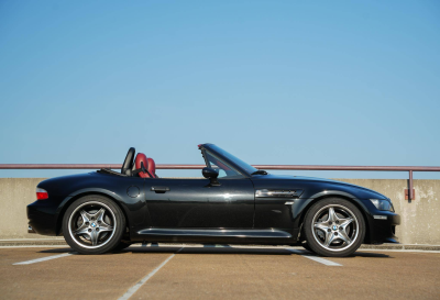 2001 BMW M Roadster in Black Sapphire Metallic over Imola Red & Black Nappa