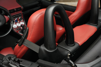 2001 BMW M Roadster in Black Sapphire Metallic over Imola Red & Black Nappa