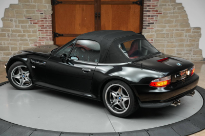 2001 BMW M Roadster in Black Sapphire Metallic over Imola Red & Black Nappa