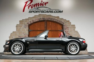 2001 BMW M Roadster in Black Sapphire Metallic over Imola Red & Black Nappa