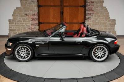 2001 BMW M Roadster in Black Sapphire Metallic over Imola Red & Black Nappa
