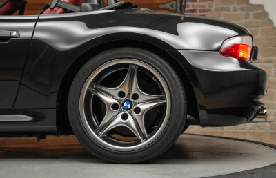 2001 BMW M Roadster in Black Sapphire Metallic over Imola Red & Black Nappa