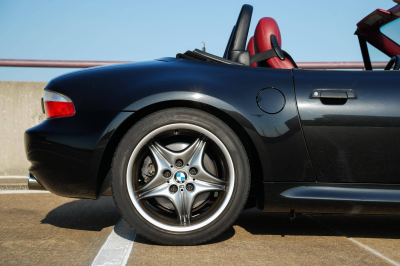 2001 BMW M Roadster in Black Sapphire Metallic over Imola Red & Black Nappa