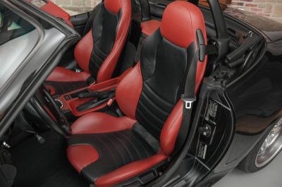 2001 BMW M Roadster in Black Sapphire Metallic over Imola Red & Black Nappa
