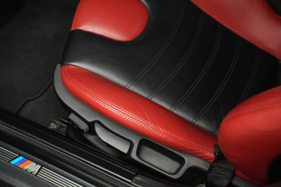 2001 BMW M Roadster in Black Sapphire Metallic over Imola Red & Black Nappa