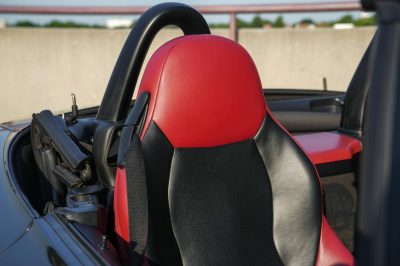 2001 BMW M Roadster in Black Sapphire Metallic over Imola Red & Black Nappa