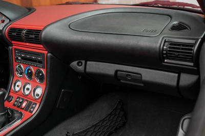 2001 BMW M Roadster in Black Sapphire Metallic over Imola Red & Black Nappa
