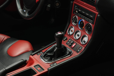 2001 BMW M Roadster in Black Sapphire Metallic over Imola Red & Black Nappa