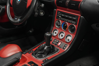 2001 BMW M Roadster in Black Sapphire Metallic over Imola Red & Black Nappa
