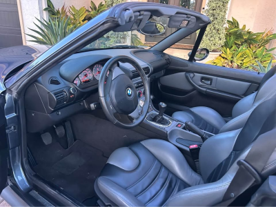 2001 BMW M Roadster in Steel Gray Metallic over Dark Gray & Black Nappa