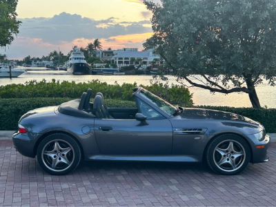2001 BMW M Roadster in Steel Gray Metallic over Dark Gray & Black Nappa