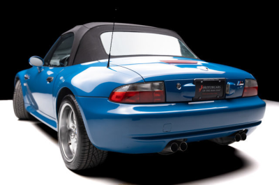 2001 BMW M Roadster in Laguna Seca Blue over Dark Gray & Black Nappa