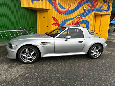 2002 BMW M Roadster in Titanium Silver Metallic over Imola Red & Black Nappa