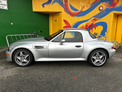 2002 BMW M Roadster in Titanium Silver Metallic over Imola Red & Black Nappa