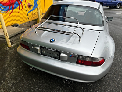 2002 BMW M Roadster in Titanium Silver Metallic over Imola Red & Black Nappa