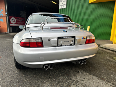 2002 BMW M Roadster in Titanium Silver Metallic over Imola Red & Black Nappa