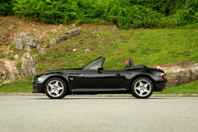 2002 BMW M Roadster in Black Sapphire Metallic over Imola Red & Black Nappa