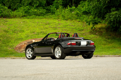 2002 BMW M Roadster in Black Sapphire Metallic over Imola Red & Black Nappa