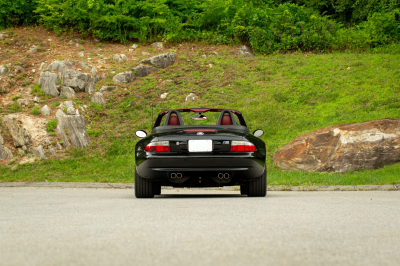 2002 BMW M Roadster in Black Sapphire Metallic over Imola Red & Black Nappa