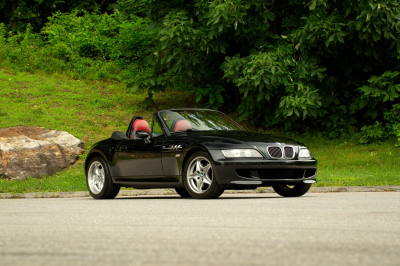 2002 BMW M Roadster in Black Sapphire Metallic over Imola Red & Black Nappa